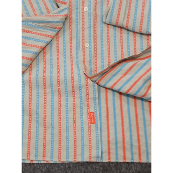 Faconnable Men's Striped Long Sleeve Button Up Dress Shirt Size 2XL - Picture 7 of 12